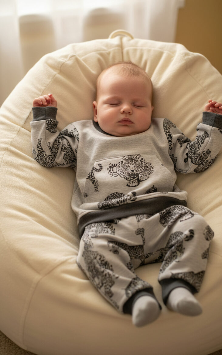 Apģērbu komplekts 2-daļīgs , Leopardi, 74cm